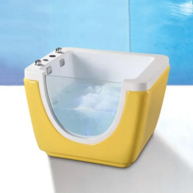 z Acrylic Children Spa Jaccuzzi Small Hydrotherapy Bath Tub Baby Bathtub With Hydro Massage For Kids