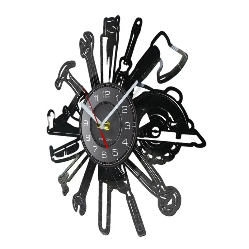 

Garage Wall Clock Creative Silent Clock Modern Decor For Wall Household Ornament Repairman Bricklayer Clock For Bedroom Dining