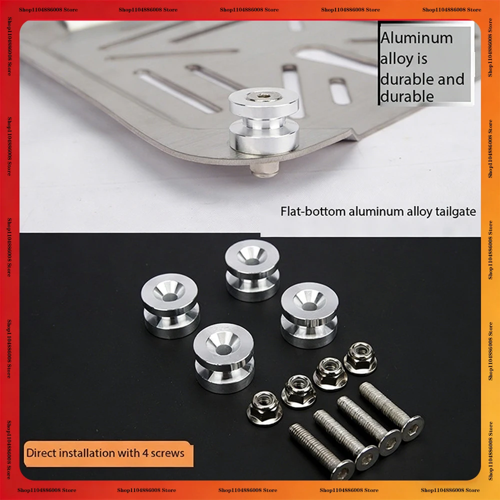 

Motorcycles Top Rear Luggage Box Case Trunk Side Box Bushing Pad Spacers Buckle Universal Tailstock Bottom Plate Screws