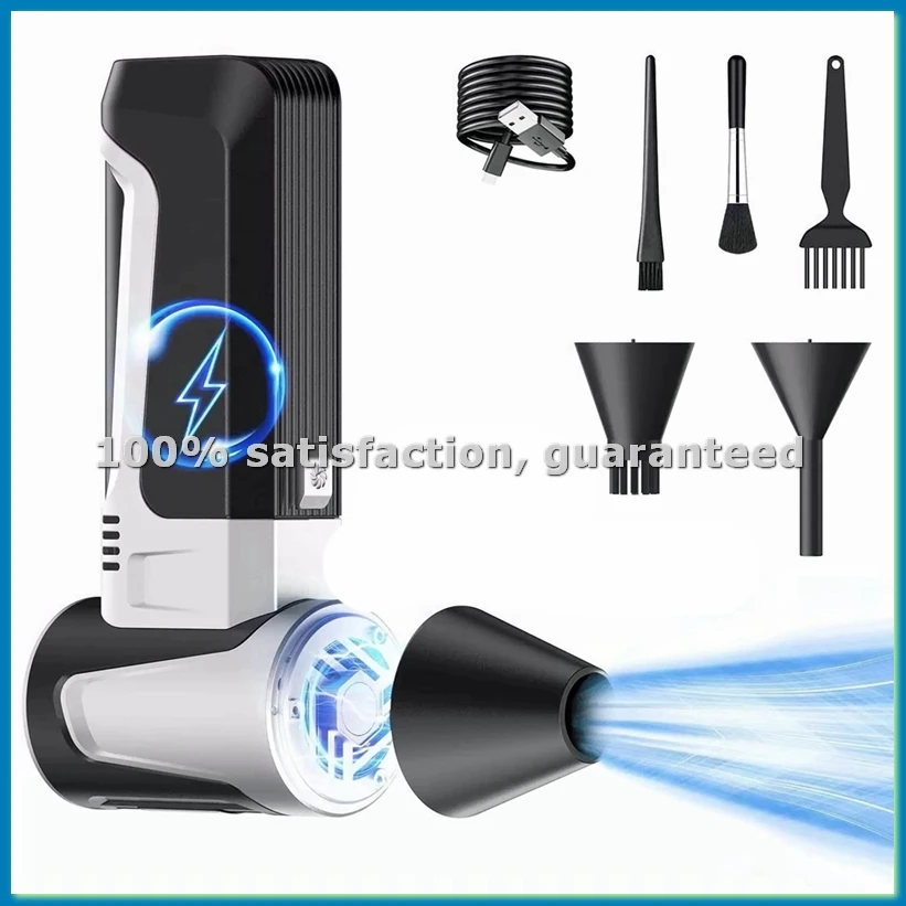 Mini Turbo Jet Fan Electric Dust Blower 160000RPM High Speed Brushless Motor 52m/S Adjustable Handheld Violent Fan-A20R