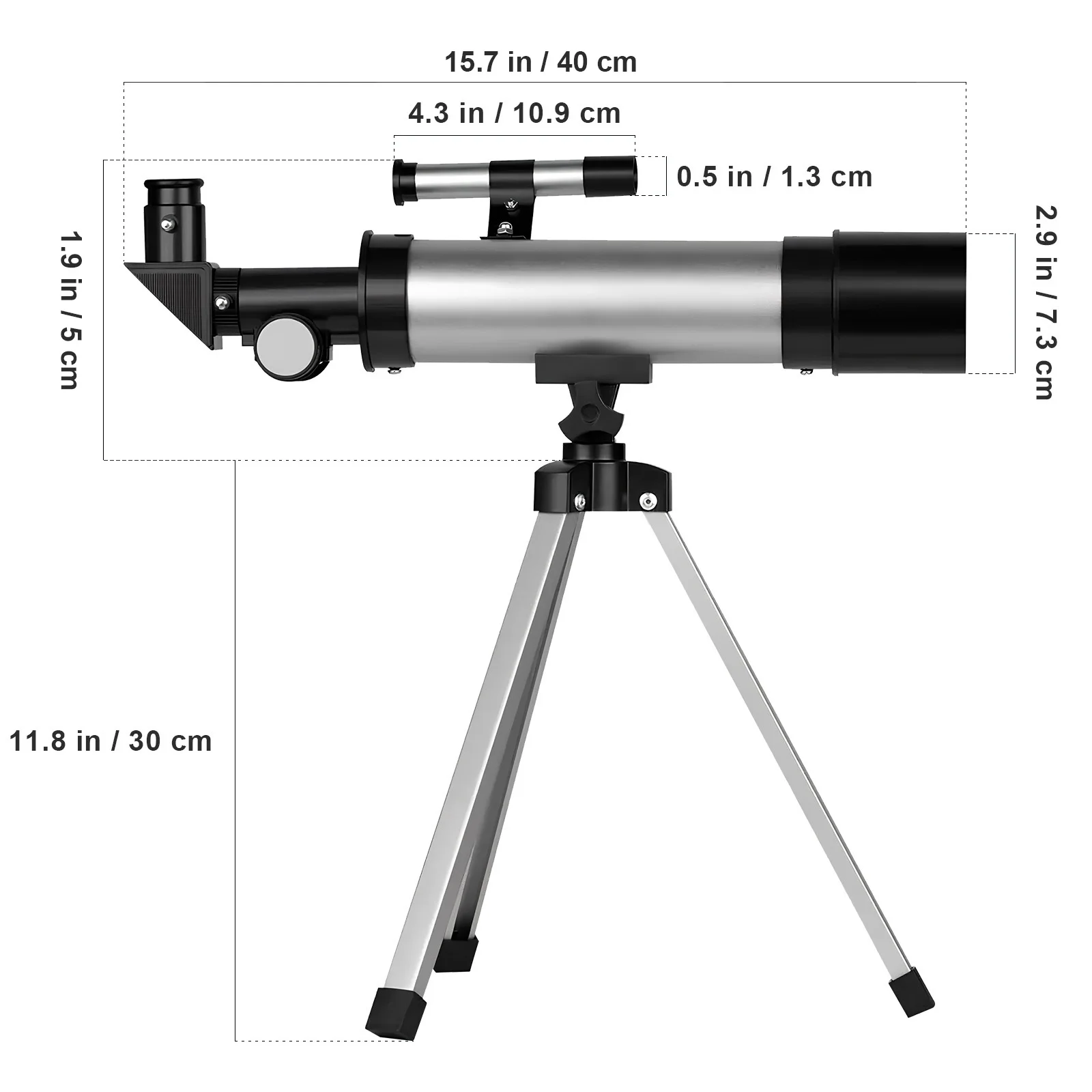 

90Mm Refracting Telescope For Adults Kids Stargazing Astronomy With Tripod Portable Adjustable Spotting Scope
