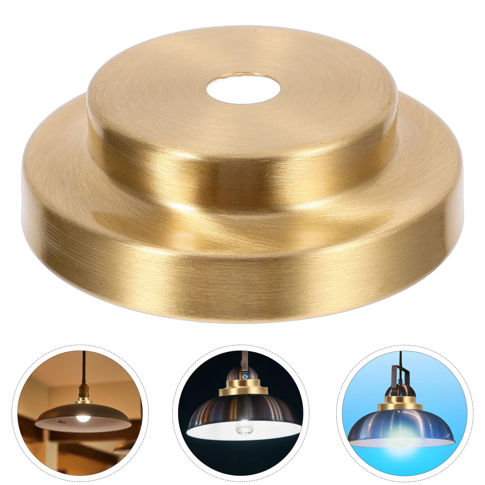 النحاس ضوء السقف لوحة الرجعية قاعدة مستديرة قلادة ضوء تصاعد قوس المظلة خمر لمطعم الممر المنزلي