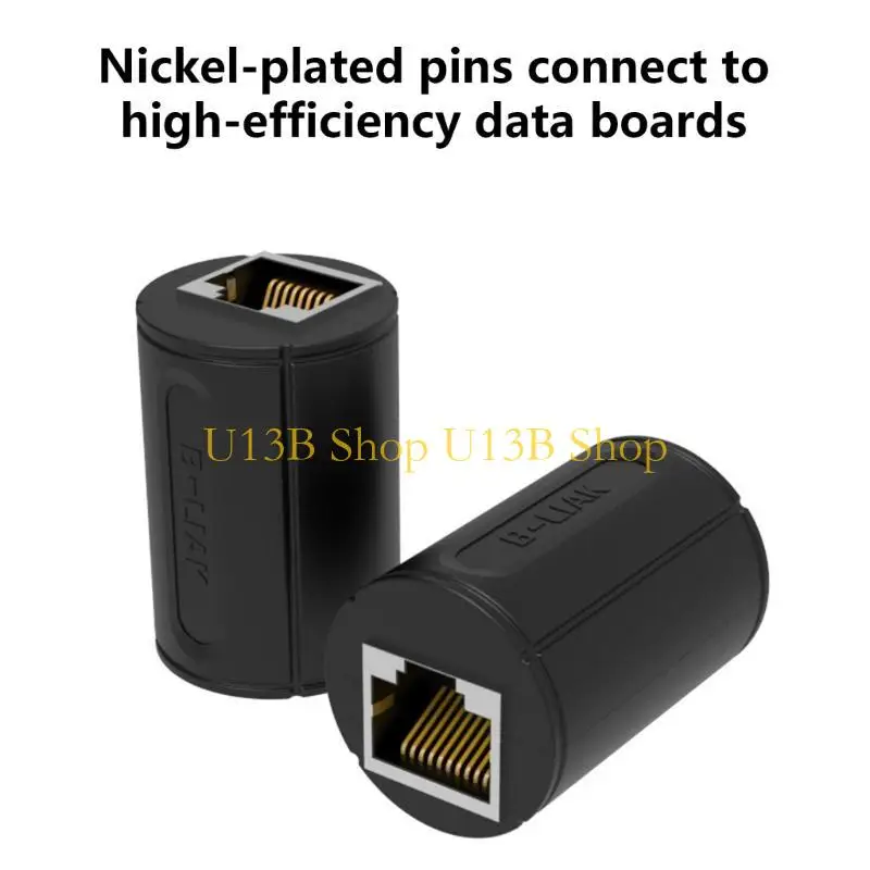 U13B Cable extensión red velocidad rápida Acoplador RJ48 Conectores Ethernet Señal estable