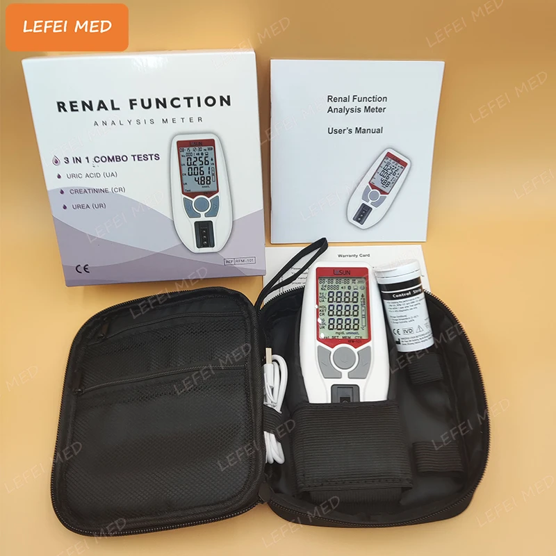

LF1121 kidney function test Creatinine & Urea & Uric Acid Analyzer Renal Function Analysis Meter tests chemistry analyzer