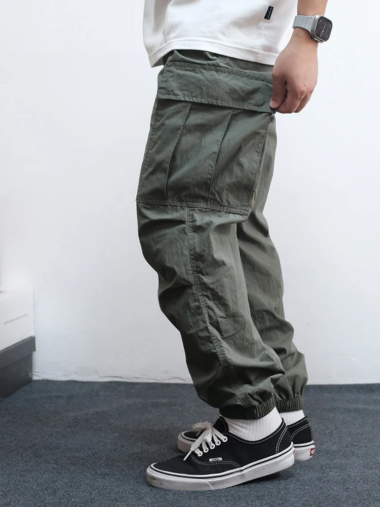 

Gs Qui Dry Men's Summer Thin Loose American Retro Multi ket Trendy Brand 2025 New Sle Cuffed Pants Workwear Trousers