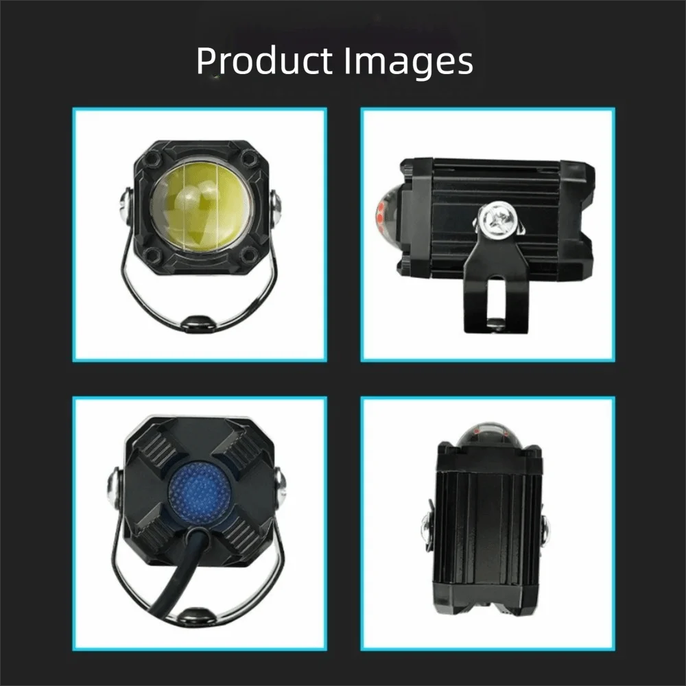 25W Power LED Motorcycle Spotlight 3570 Chip Waterproof IP67 Motorcycle Auxiliary Lamp Laser LED Technology 12V 24V Dual Voltage