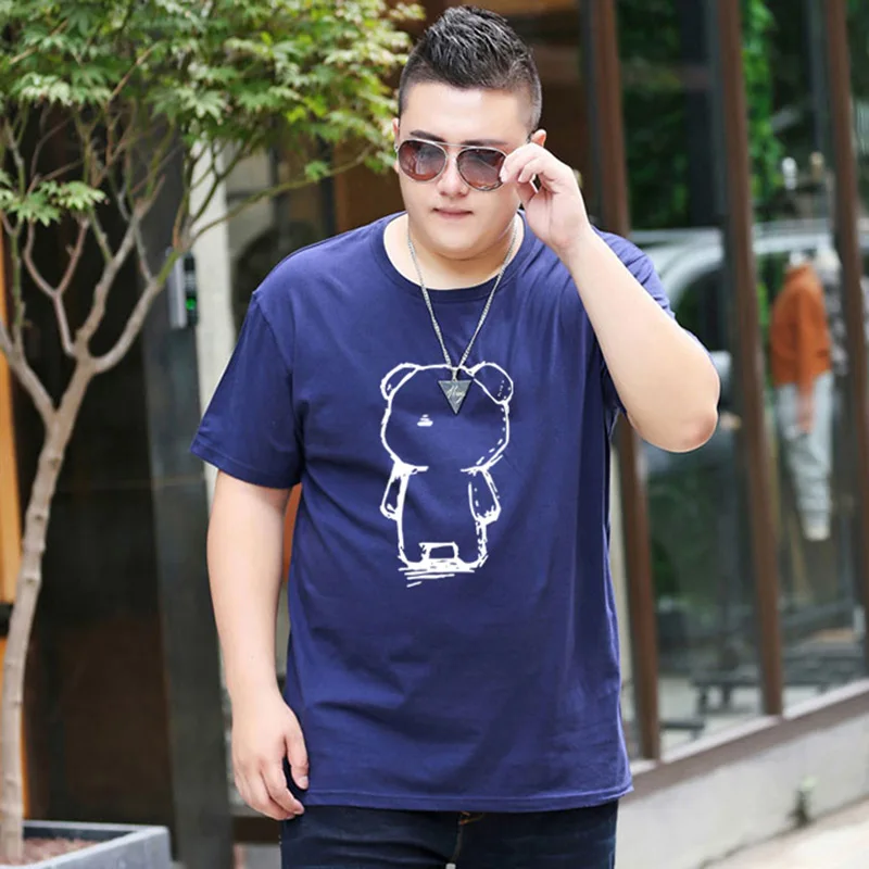 

Мужская футболка с изображением медведя в стиле аниме, повседневная футболка на заказ, дышащие хлопковые топы, футболка с круглым вырезом и коротким рукавом, S M L XL 2XL 3XL 4XL 5XL 6XL 7XL
