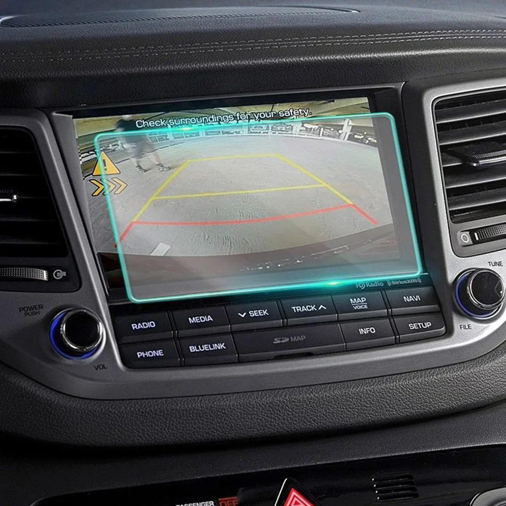 

For Hyundai Tucson 2015-2017 Car Multimedia DVD Video GPS Navigation LCD Screen Tempered Glass Protective Film Anti Scratch
