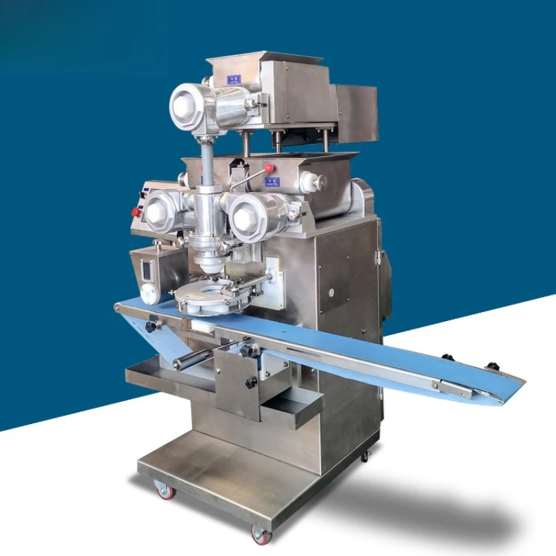 sum moon cake sandwich pie dry production equipment commercial three bucket stuffing machine baking machinery and