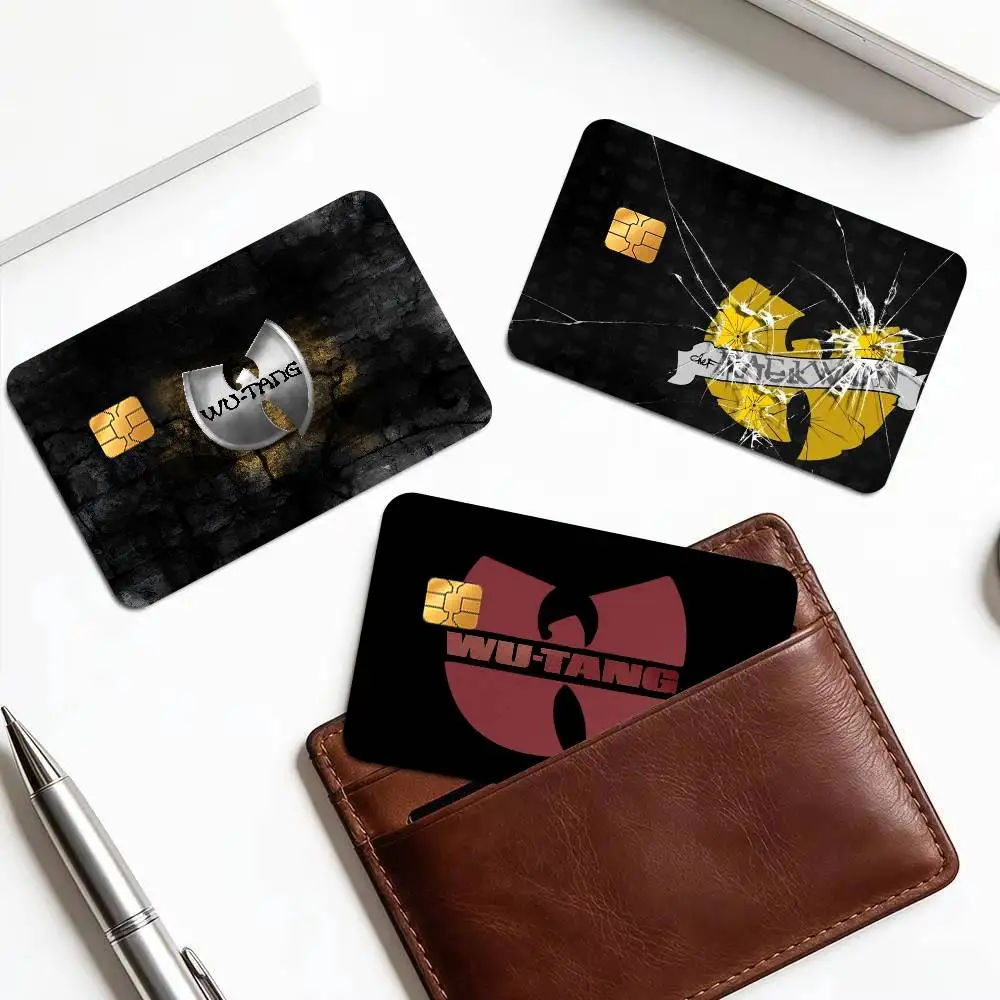 WU-T--TANG CLAN Band Popular  Anime Credit Card Skin Stickers For Bank Card Bus Metro Card Sticker Waterproof Women