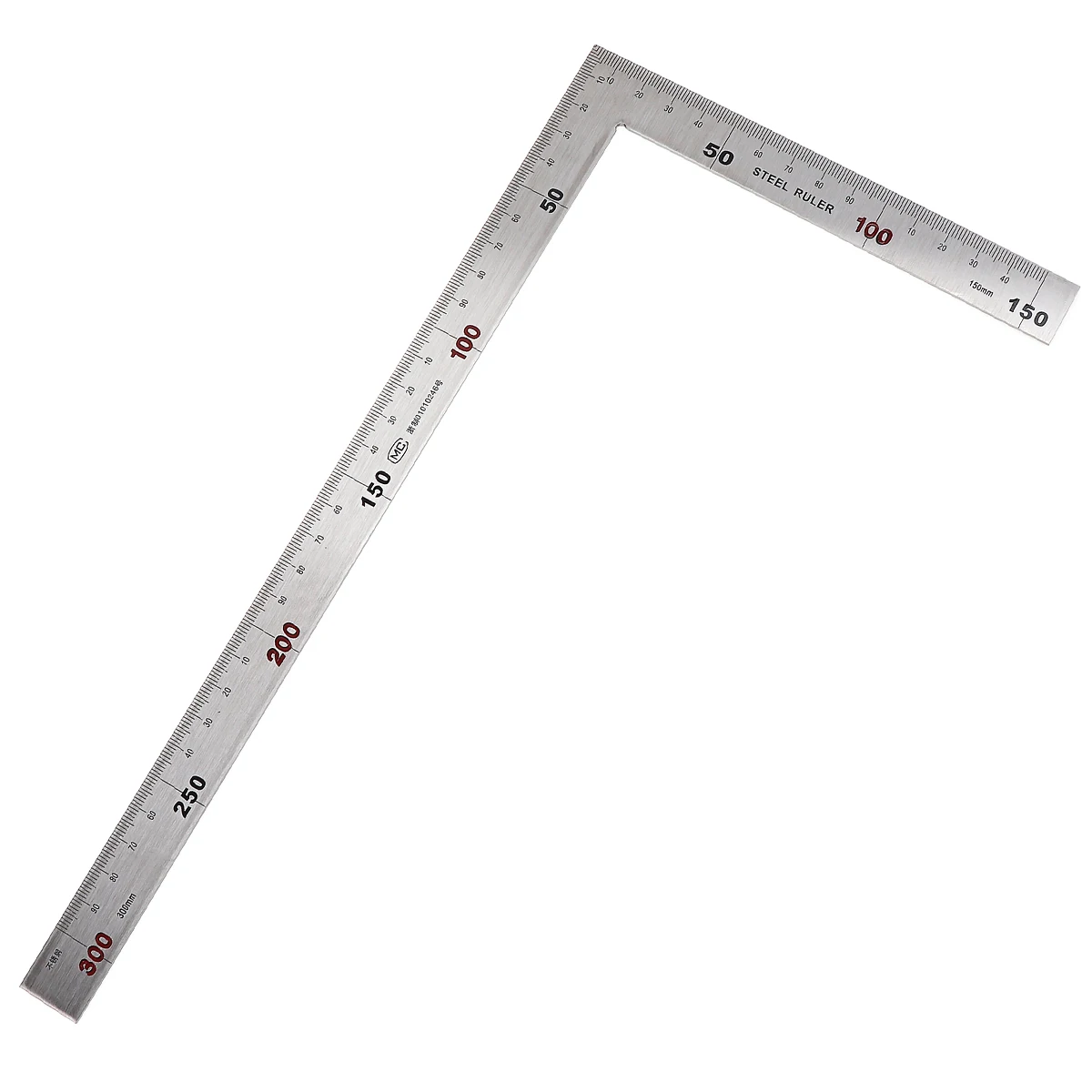 1pc Metall Stahl Platz Set 90 Grad Winkel Metric Versuchen Mitre Quadrat Herrscher 150x300mm 250x500mm Messung Instrumente