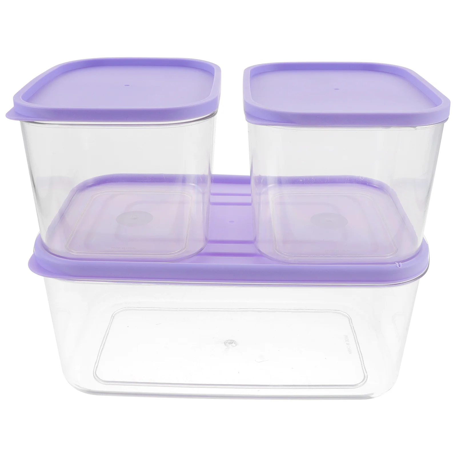 

3 Pcs Refrigerator Crisper Snap Fruit Containers Fridge Cover Salad ganizer Bins PP Fresh Keeping Boxes Material