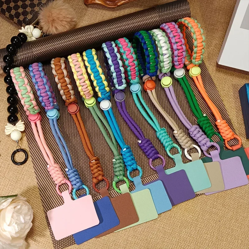 2024 Handwoven Adjustable Mobile Phone Universal Lanyard Wrist Strap Outdoor Sports Convenient Safety Anti-drop Rope