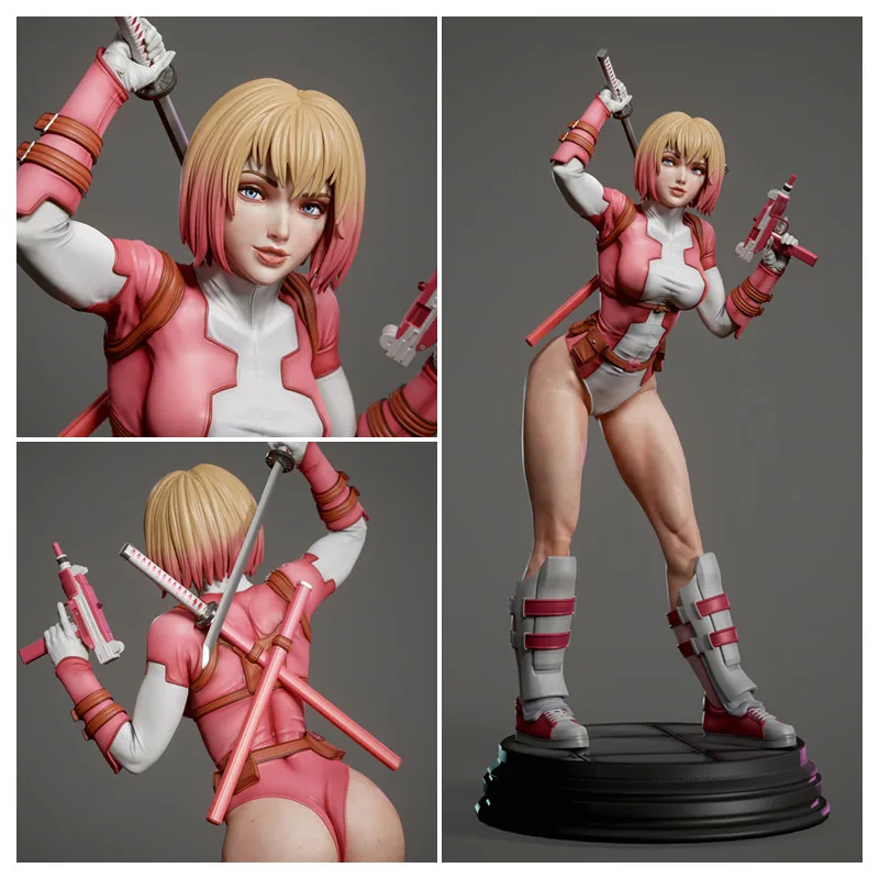

LindenKing A1062 Unpainted 3D Customized Products Garage Kits Unpainted Katarina Figure GK Models White resin and Unassembled