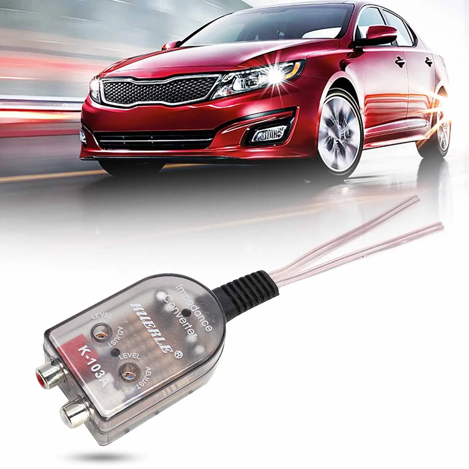 Car Audio Converter Car Stero Adjustable Speaker High To Low  Line Audio Impedance Converter Speaker Converter  Converter