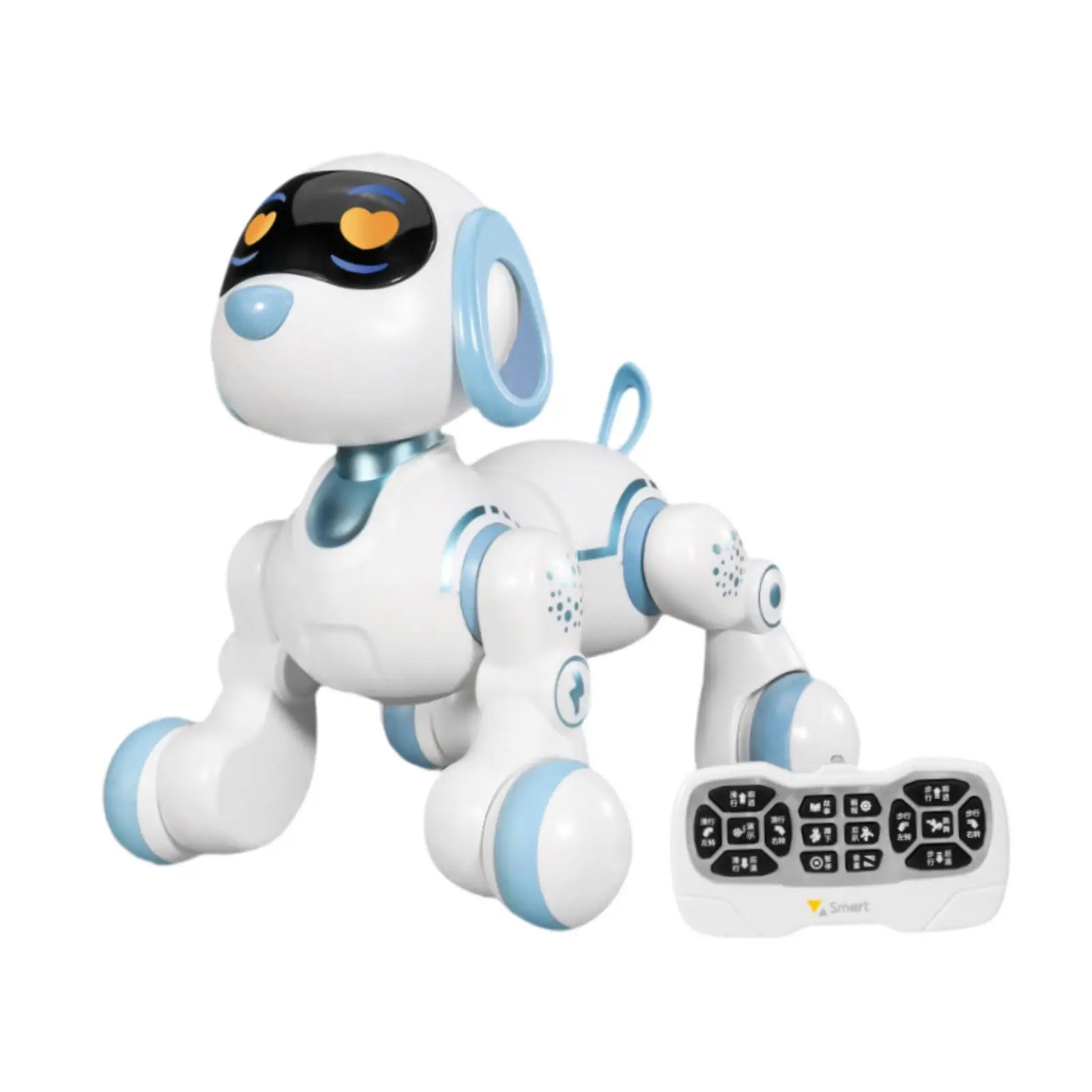RC Robot Puppy Sit Down Bedtime Story Electric Mechanical Dog Smart Dancing Robot for Boys Children Adults Kids Holiday Gifts