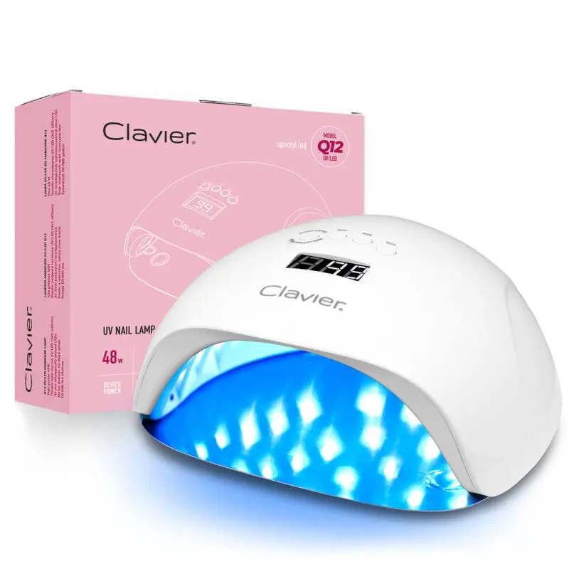 

Clavier Professional Nail Art Lamp Q12 UV/LED 48W 36 LED Beads Mirror Base Dual LED Special Model Manicure Light