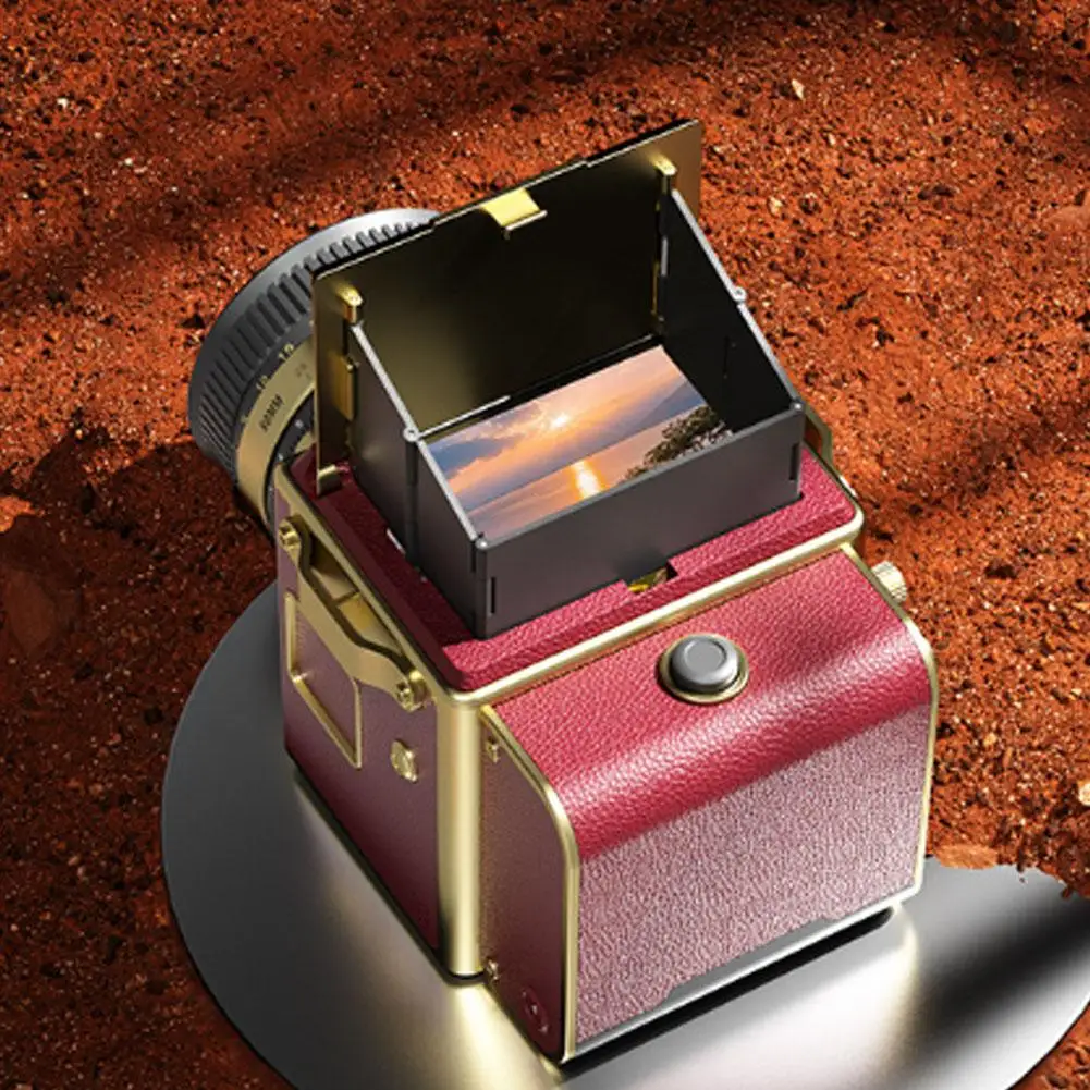 2026 ريترو التوأم عكس كاميرا رقمية طالب المحمولة كاميرا صغيرة كاميرا Ccd سطح المكتب الحلي هدية عيد ميلاد #6