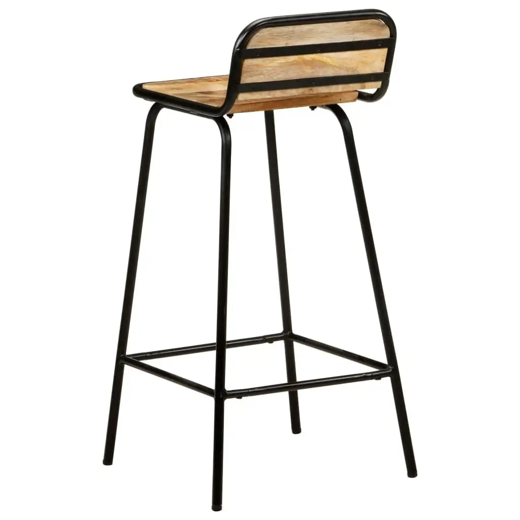 4pcs Wood Bar Stools - Stylish Solid Wood Chairs for Kitchen & Dining Room