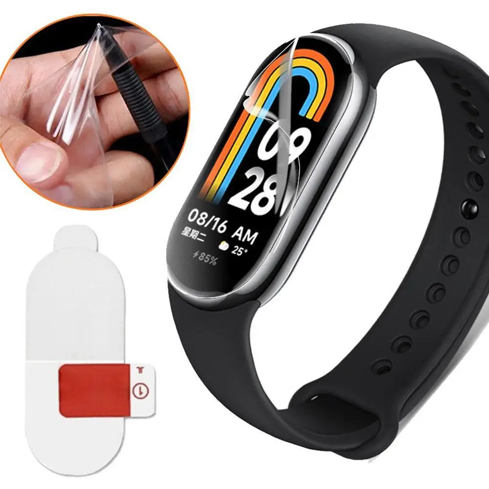 

Защитная пленка для Xiaomi Band 10, 1 шт., простая гидрогелевая пленка для автоматического позиционирования, гидрогелевая пленка против отпечатков пальцев