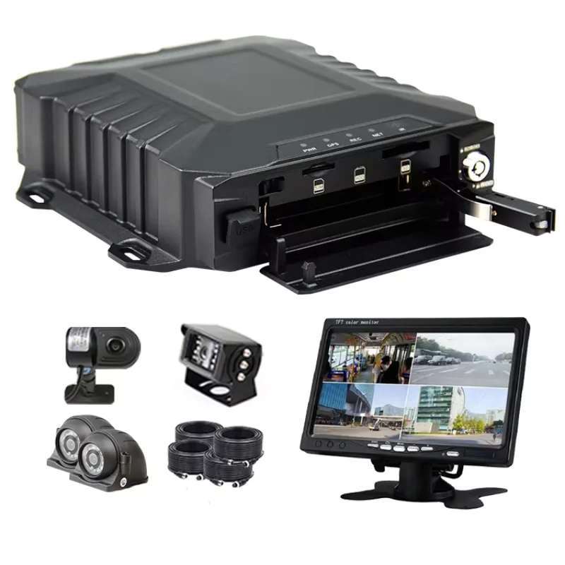 Hot Selling Car Bus Track Camera 4ch Hdd Mdvr Monitor Display 4g Gps Wifi Mdvr