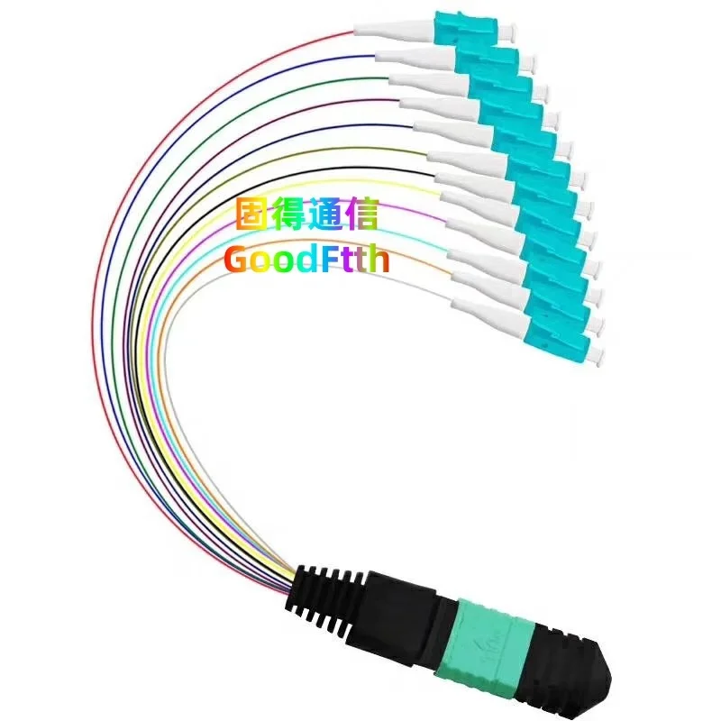 Harness Cable MPO(F)-LC OM3 12 Core MPO to LC 0.9mm Breakout Patch Cord GoodFtth