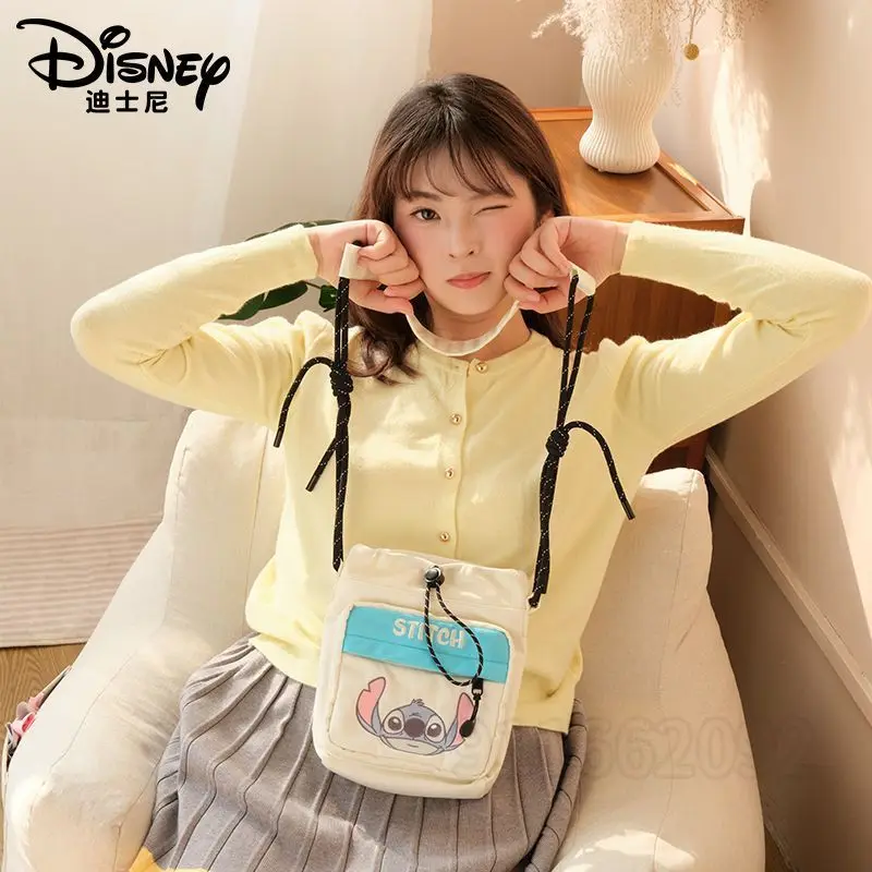 Disney Stitch Mini Women's Shoulder Bag Luxury Brand Mini Women's Shoulder Crossbody Bag Cartoon Cute Casual Phone Bag
