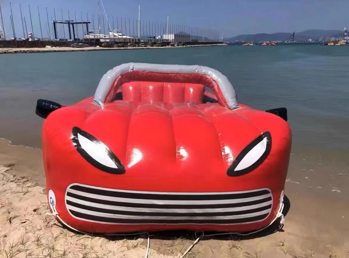 

Customized Inflatable Water Sport Towable Tube Floating Car Towable Sport Game for Lake