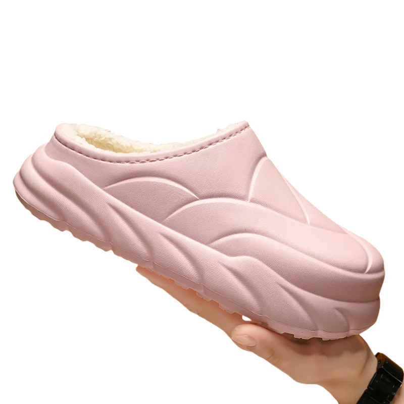 

Winter Couple Indoor Home Shoes Warm Comfortable Soft Lightweight Non-slip Slippers Indoor Outdoor Cotton Slippers Big Size 45