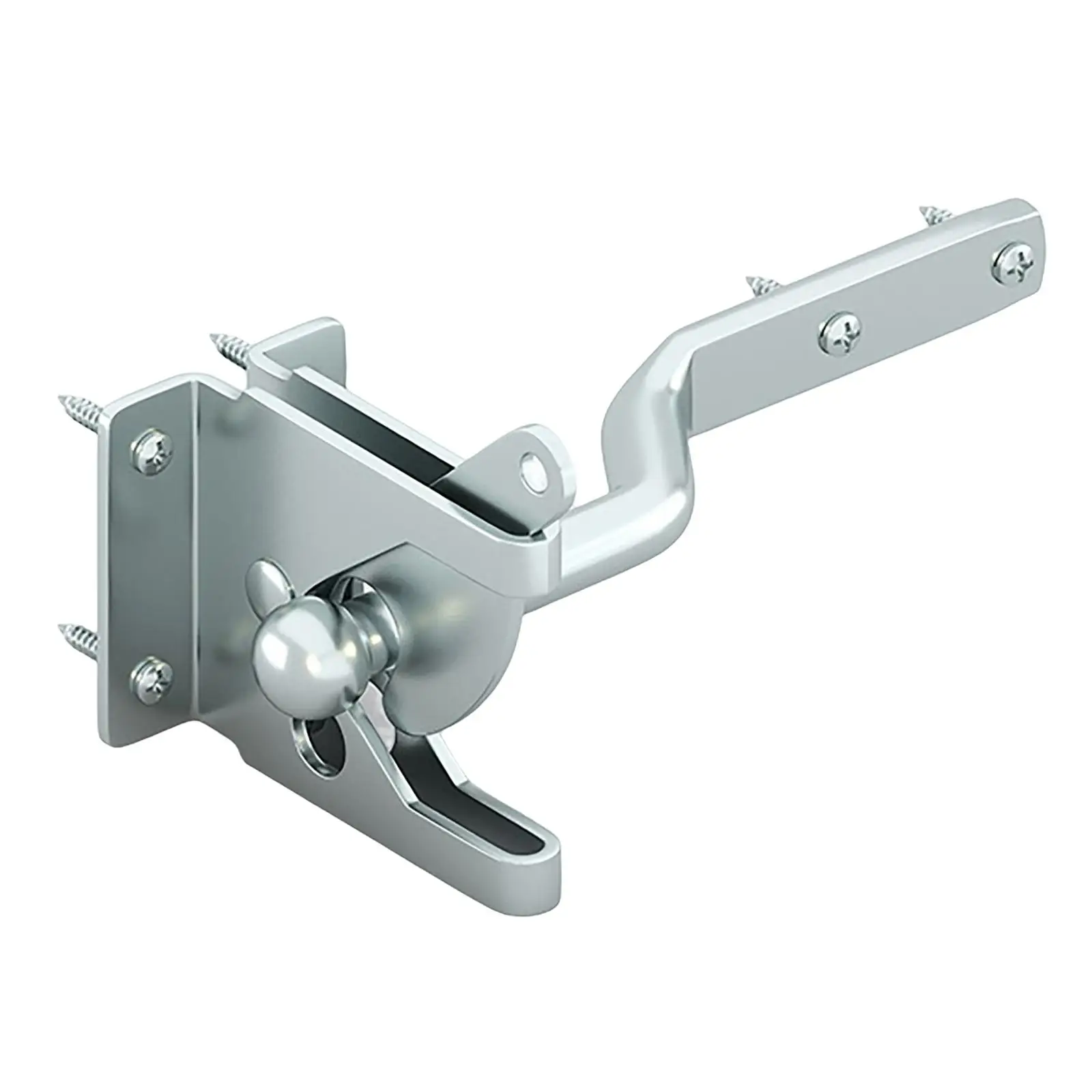 Automatic Gate Opener Fence Lock Set Carbon Steel Self Locking Door Buckle for Garden Backyard Courtyard Wooden Fences