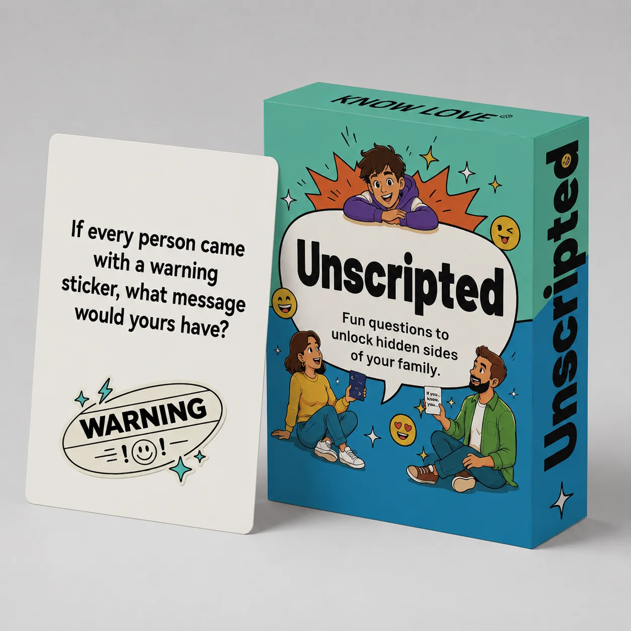 Family Discussion Cards - Create Lasting Laughter And Memories - Paper Card Game Perfect for Party Gatherings And Holiday Intera