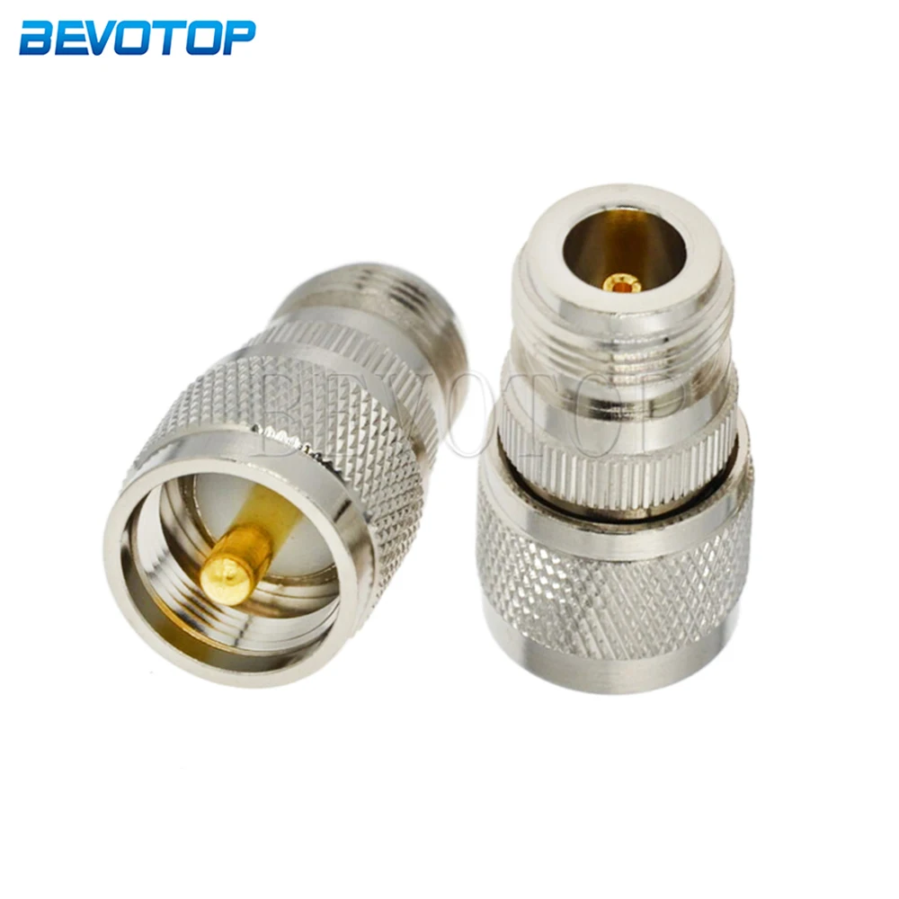 

10Pcs/Lot New N Female Jack to UHF PL259 Male Plug Connector Adapter RF Coaxial Converter Straight