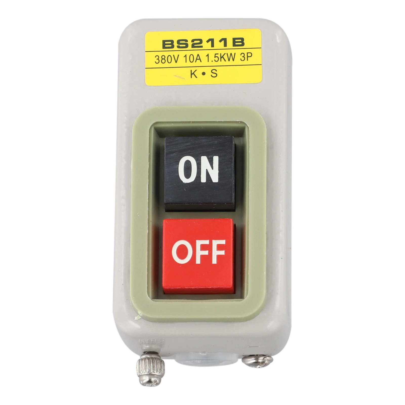 Industrial Grade Latching Push Button Switch B11 B16 B30 380V 10A On Off Start Stop Control with Metal Housing and Plastic Trim