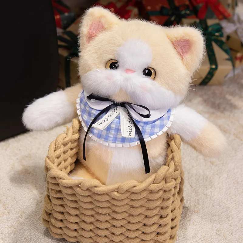 New 45cm Funny Cute Soft Cat Plush Toys Kitten Pillow Bed Sleep Home Decor Doll for Birthday Gift