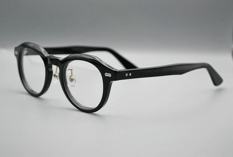 ALICIA Neue Mode Retro Runde Spektakel Luxus Acetat Brillen Kleine Größe Brillen Optische Verordnung Rahmen Mann Frauen – Detail 13