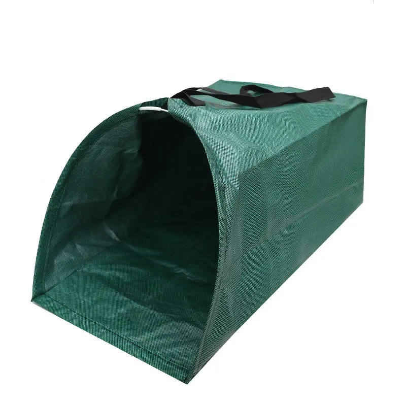 

N04R Large Yard Dustpan Type Garden Bag For Leaves, Debris, Grass, Clipping Reusable Lawn& Leaf Bag Collapsible Yard Waste Bags