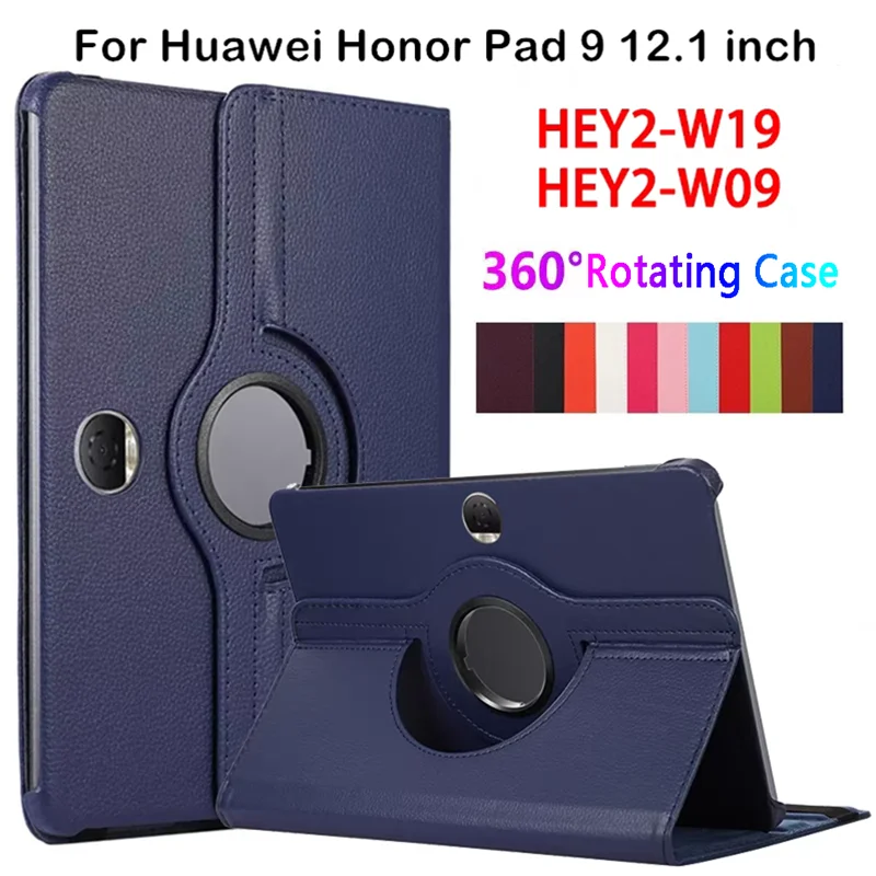 Rotating Tablet Cover For Huawei Honor Pad 9 12.1 inch HEY2-W09 Smart Stand Flip Leather Case for Honor Pad 9 12.1 HEY2-W19 fund