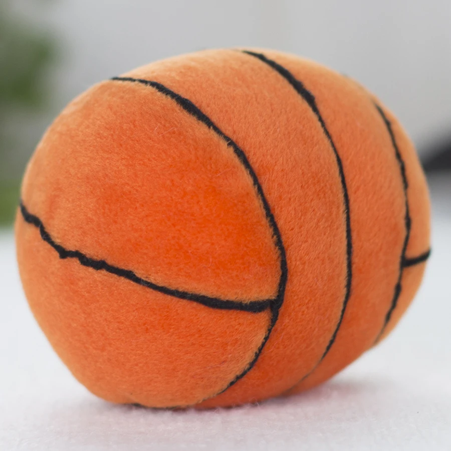 Brinquedo infantil de pelúcia, bola colorida de chocalho para futebol, basquete, beisebol e educação