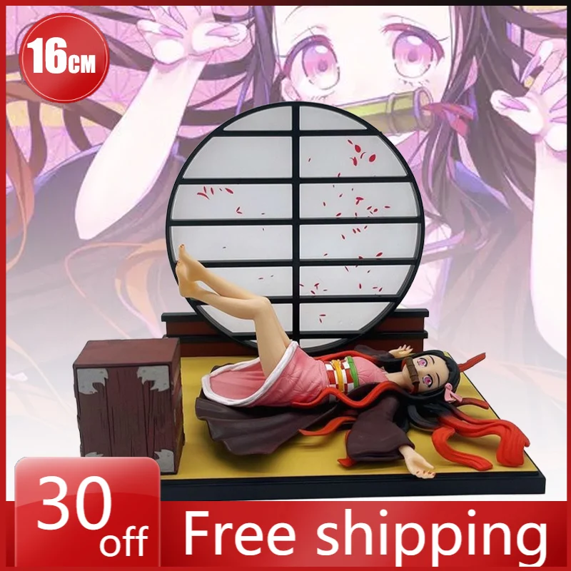 

17cm Demon Slayer: Kimetsu No Yaiba Figure Kamado Nezuko Anime Collectible Model Desktop Decorations Holiday Gifts Kids Toys