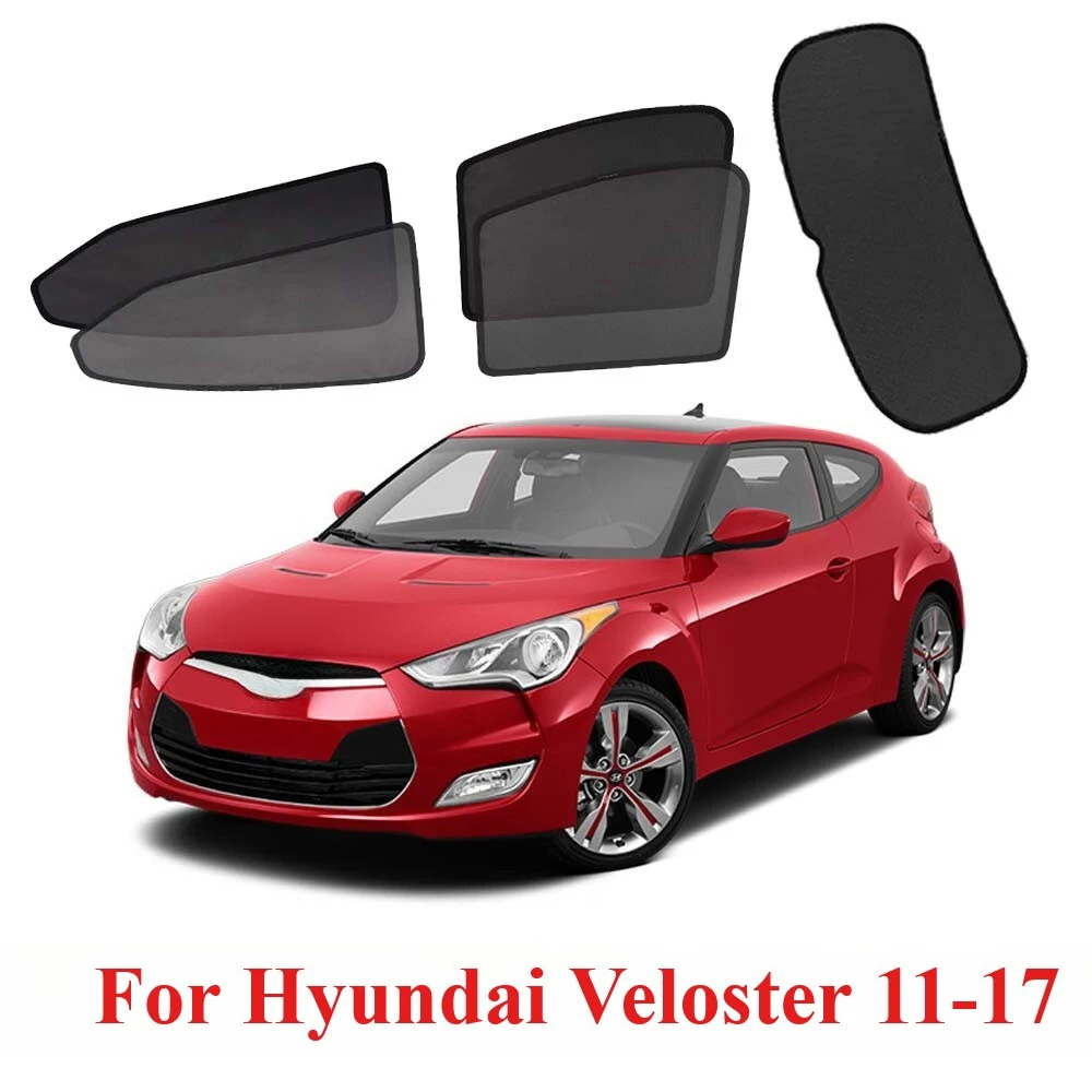 Magnetic Sun Shades For Hyundai Veloster 11-17 Front Rear Back Windows Sun Blind