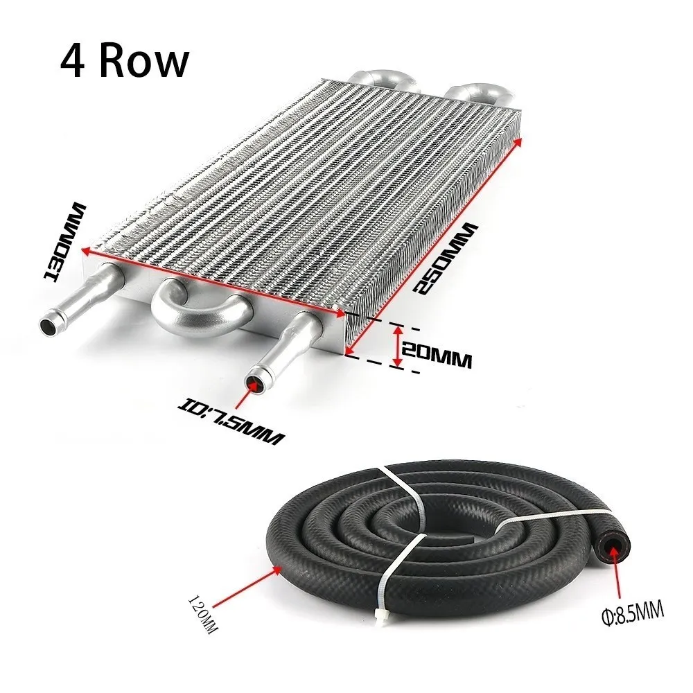 4 wiersz 6 wiersz 8 wiersz aluminiowa uniwersalna chłodnica do oleju zestaw chłodnicy oleju samochodu Auto przekładnia automatyczna konwerter chłodnicy TOC-1001 — zdjęcie 3