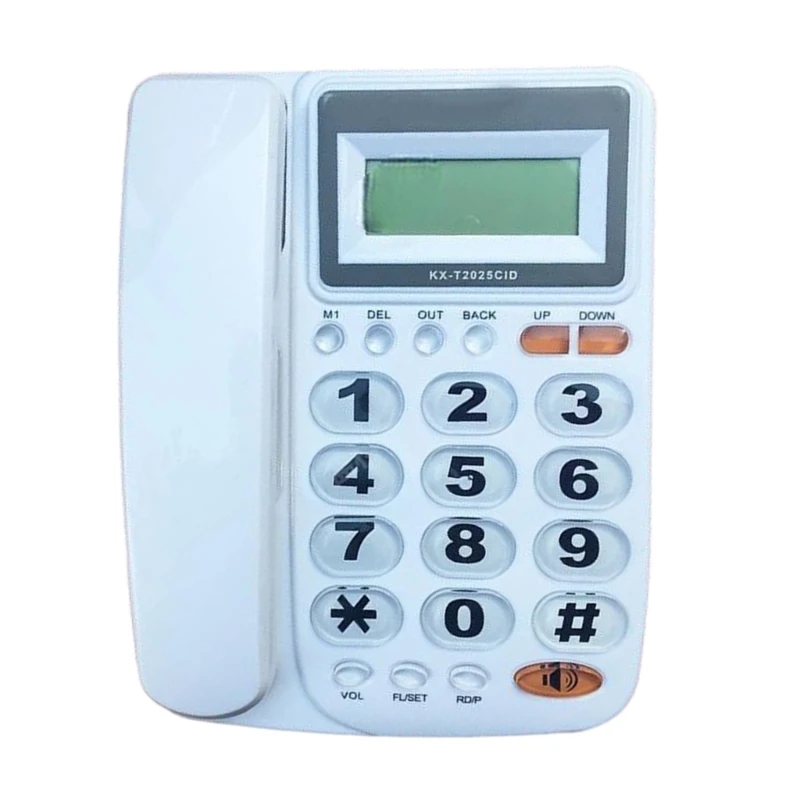 Corded Desk Telephone with Caller Display, Noise Reduction Speed Call Capability for Home, Hotel Office KX-T2025 Dropship