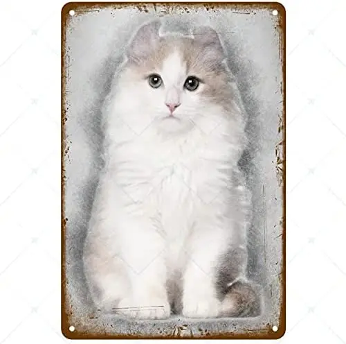 cutespree Pets Cat Siamese Bengal Bombay Rex Tin Poster Home Decor Bar Wall Art Painting Retro Picture Decorative Door Wall sign