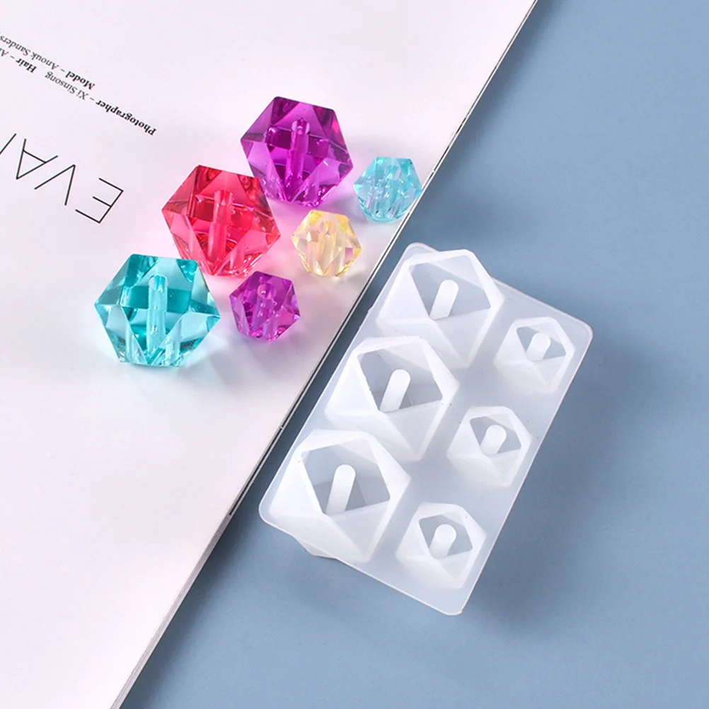 

2Pcs Silicone Bead Mold DIY Jewelry Making Mold Casting Mould for Handmade Beads Pendant Craft Casting Mould for Bead