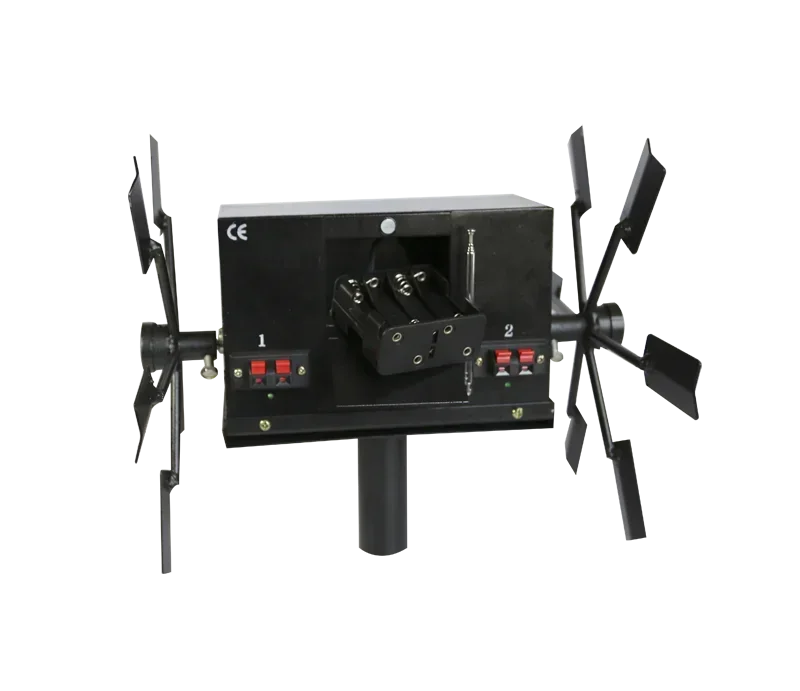 

Remote Control Double Electric Windmill with AA Battery