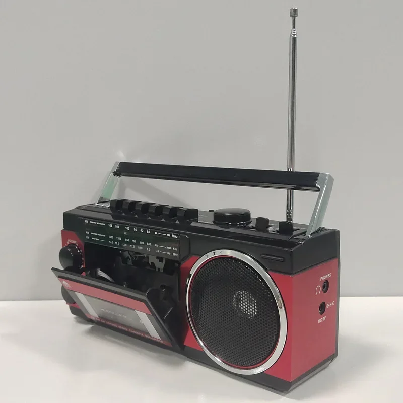 

Портативный FM-радио динамик ретро-магнитофон беспроводной Bluetooth музыкальный плеер открытый многодиапазонный радиоприемник AM/FM/SW MP3 бумбокс