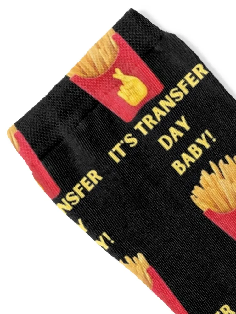 IVF embryo transfer day - french fries tradition - PUPO. lucky fretility clinic tshirt Socks Running Run Socks Male Women\'s