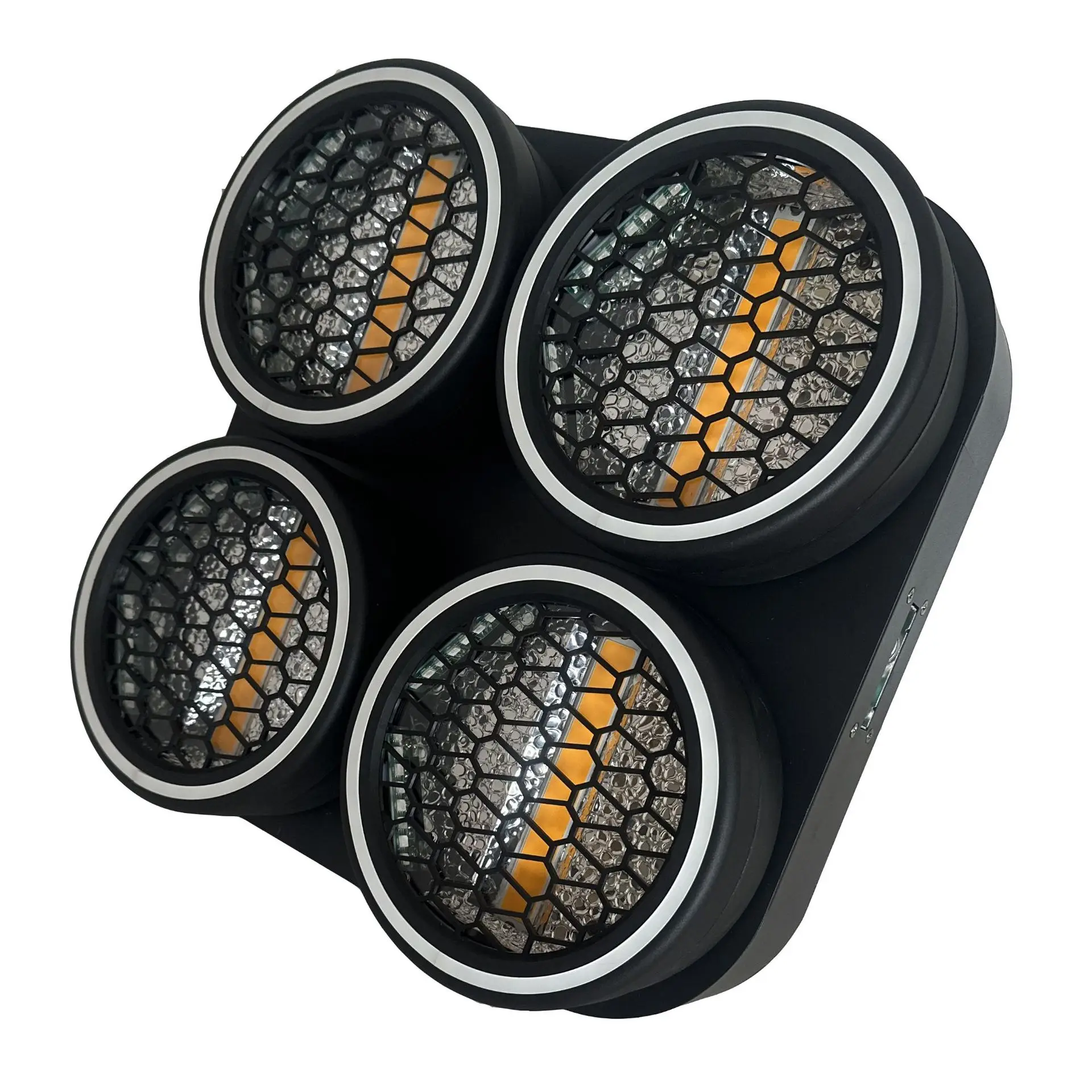 

Lighting Manufacturer Hong He Four-Eyes Retro Beam Led Lamp HH-LM450 for DJ/Disco Party/ KTV/Pub