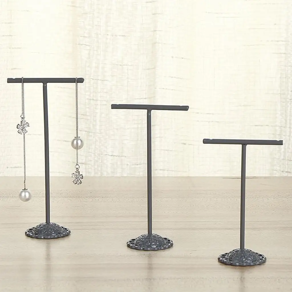 

3 Pcs. Jewelry Stand Jewelry Holder Earring Holder Earring Stand, Black