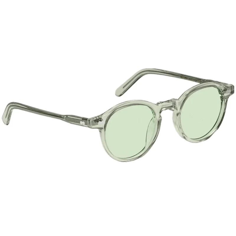 New Vintage Round Smallface Sunglasses UV400 Classic Acetate Frame Retro Oval Fashion Shades Unisex Outdoor Driving Trave